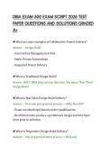 DBIA EXAM 500 EXAM SCRIPT 2026 TEST&NewLine;PAPER QUESTIONS AND SOLUTIONS GRADED&NewLine;A&plus;