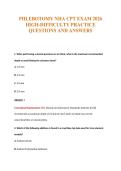 PHLEBOTOMY NHA CPT EXAM 2026&NewLine;HIGH-DIFFICULTY PRACTICE&NewLine;QUESTIONS AND ANSWERS