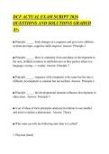 DCF ACTUAL EXAM SCRIPT 2026&NewLine;QUESTIONS AND SOLUTIONS GRADED&NewLine;A&plus;&period;