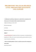 PHLEBOTOMY NHA EXAM 2026 HIGH-&NewLine;LEVEL PREPARATORY QUESTIONS&NewLine;AND ANSWERS