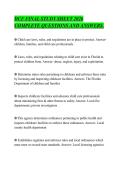 DCF FINAL STUDY SHEET 2026&NewLine;COMPLETE QUESTIONS AND ANSWERS&period;&NewLine;