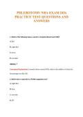 PHLEBOTOMY NHA EXAM 2026&NewLine;PRACTICE TEST QUESTIONS AND&NewLine;ANSWERS