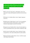 DCF REVIEW 2026 COMPREHENSIVE&NewLine;EXAMINATION SET UPDATED 100&percnt;&NewLine;CORRECT&period;