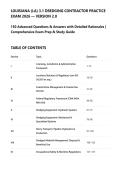LOUISIANA &lpar;LA&rpar; 3&period;1 DREDGING CONTRACTOR PRACTICE&NewLine;EXAM 2026 &mdash; VERSION 2&period;0&NewLine;150 Advanced Questions & Answers with Detailed Rationales &vert;&NewLine;Comprehensive Exam Prep & Study Guide