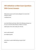 MN esthetician written Exam Questions With Correct Answers
