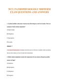 PATHOPHYSIOLOGY Exams Compilations with Complete & Verified Solutions