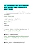 IPC CID UPDATED ACTUAL QUESTIONS&NewLine;AND CORRECT ANSWERS COMPLETE&NewLine;STUDY GUIDE&NewLine;
