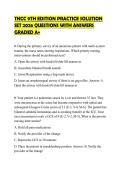 TNCC 9TH EDITION PRACTICE SOLUTION&NewLine;SET 2026 QUESTIONS WITH ANSWERS&NewLine;GRADED A&plus;