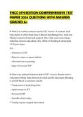 TNCC 9TH EDITION COMPREHENSIVE TEST&NewLine;PAPER 2026 QUESTIONS WITH ANSWERS&NewLine;GRADED A&plus;