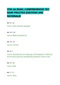 ISTM 210 EXAM 3 COMPREHENSIVE TEST&NewLine;BANK PRACTICE QUESTIONS AND&NewLine;RATIONALES&NewLine;