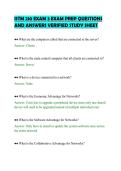 ISTM 210 EXAM 3 EXAM PREP QUESTIONS&NewLine;AND ANSWERS VERIFIED STUDY SHEET&NewLine;