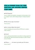 ISTM 210 PHINNEY EXAM TEST PREP&NewLine;QUESTIONS AND ANSWERS VERIFIED&NewLine;STUDY SHEET&NewLine;