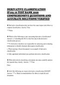 DERIVATIVE CLASSIFICATION&NewLine;IF103 16 TEST BANK 2026&NewLine;COMPREHENSIVE QUESTIONS AND&NewLine;ACCURATE SOLUTIONS VERIFIED