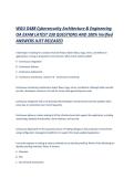 WGU D488 Cybersecurity Architecture & Engineering OA EXAM LATEST 230 QUESTIONS AND 100- Verified ANSWERS JUST RELEASED &period;