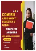 COM1511 ASSIGNMENT 1 SEMESTER 2 2026 - COMPLETE ANSWERS