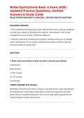 Relias Dysrhythmia Basic A Exam 2026 &vert; Updated Practice Questions&comma; Verified Answers & Study Guide
