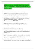 TIPS ACTUAL CERTIFICATION PAPER&NewLine;2026 QUESTIONS WITH ANSWERS FULL&NewLine;SOLUTION&period;