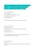 MATH 110 Introduction to Statistics Portage Learning Modules 1&ndash;10 &vert; 200 Practice Questions & Detailed Answers &vert; Complete Exam Review &vert; A&plus; Guide