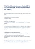 NR 509 - Final Exam Bate-s Interactive TestBank EXAM LATEST 100 QUESTIONS AND 100- Verified ANSWERS JUST RELEASED