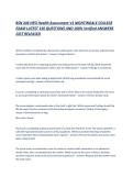 BSN 246 HESI Health Assessment V1 NIGHTINGALE COLLEGE EXAM LATEST 150 QUESTIONS AND 100- Verified ANSWERS JUST RELEASED &period;p
