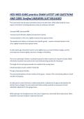HESI MED-SURG practice EXAM LATEST 140 QUESTIONS AND 100- Verified ANSWERS JUST RELEASED 