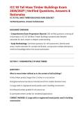 ICC 93 Tall Mass Timber Buildings Exam 2026&sol;2027 &vert; Verified Questions&comma; Answers & Rationales