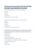 Hall Anesthesia Review EXAM LATEST 850 QUESTIONS AND 100- Verified ANSWERS JUST RELEASED
