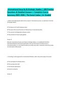 International Security & Strategic Studies &vert; 200 Practice Questions & Detailed Answers &vert; Complete Course Summary 2025&ndash;2026 &vert; The Social Codex &vert; A&plus; Graded
