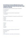 Nova Southeastern University &lpar;NSU&rpar; Board Review Course Cumulative EXAM LATEST 520 QUESTIONS AND 100- Verified ANSWERS JUST RELEASED
