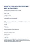 ARDMS SPI EXAM LATEST QUESTIONS AND 100- Verified ANSWERS&period;