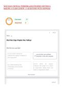 WGU D265 CRITICAL THINKING AND EVIDENCE SECTION 4 MAKING A CLAIM LESSON 1-3 QUESTIONS WITH ANSWERS&comma;100&percnt;CORRECT