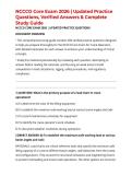 NCCCO Core Exam 2026 &vert; Updated Practice Questions&comma; Verified Answers & Complete Study Guide