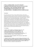 CWEA LABORATORY ANALYST GRADE 3 &NewLine;CERTIFICATION REVIEW EXAM ACTUAL EXAM &NewLine;QUESTIONS AND ANSWERS 2026&sol;2027 100&percnt; &NewLine;VERIFIED&vert;DETAILED RATIONALES &ndash;PASS &NewLine;GUARANTEED A&plus; GRADED &vert;INSTANT DOWNLOAD 