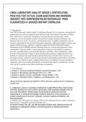 CWEA LABORATORY ANALYST GRADE 3 CERTIFICATION &NewLine;PRACTICE TEST ACTUAL EXAM QUESTIONS AND ANSWERS &NewLine;2026&sol;2027 100&percnt; VERIFIED&vert;DETAILED RATIONALES &ndash;PASS &NewLine;GUARANTEED A&plus; GRADED &vert;INSTANT DOWNLOAD 