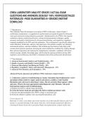 CWEA LABORATORY ANALYST GRADE 3 ACTUAL EXAM &NewLine;QUESTIONS AND ANSWERS 2026&sol;2027 100&percnt; VERIFIED&vert;DETAILED &NewLine;RATIONALES &ndash;PASS GUARANTEED A&plus; GRADED &vert;INSTANT &NewLine;DOWNLOAD 