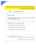 ATI RN FINAL COMPREHENSIVE PREDICTOR 2026 Exit Assessment with NGN 180 &NewLine;Questions Including Both Actual & Retake Exams and 100&percnt; Correct Answers to &NewLine;Score 97&percnt; and Above Level 3 in the New 2026 