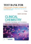 Test bank for Clinical Chemistry&colon; Principles&comma; Techniques&comma; and Correlations