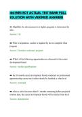 1807NRS EOT ACTUAL TEST BANK FULL SOLUTION WITH VERIFIED ANSWERS&period;
