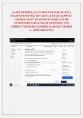 ALPP CERTIFIED LACTATION COUNSELOR &lpar;CLC&rpar; &NewLine;EXAM NEWEST 2026&sol; 2027 ACTUAL EXAM&vert; ALPP CLC &NewLine;CERTIFICATION EXAM WITH COMPLETE 100 &NewLine;&lpar;SCREENSHOT&rpar; REAL EXAM QUESTIONS AND &NewLine;CORRECT VERIFIED ANSWERS&sol; ALREADY GRADED &NewLine;A&plus; &lpar;MOST RECENT&excl;&excl;&rpar; 