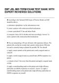 EMT JBL MID TERM EXAM TEST BANK WITH&NewLine;EXPERT REVIEWED SOLUTIONS