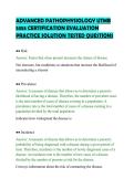 ADVANCED PATHOPHYSIOLOGY UTMB 5355 CERTIFICATION EVALUATION PRACTICE SOLUTION TESTED QUESTIONS&period;pdf&NewLine;&NewLine;