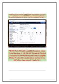NR509 Week 8 Final Exam 2026 Complete Actual Exam Questions 1- 100 NR-509 &NewLine;Advanced Physical Assessment NR 509 Final week 8 Examplify Online Proctored &NewLine;Exam Questions and Answers &vert; 100&percnt; Pass Guaranteed &vert; Graded A&plus; &vert; 
