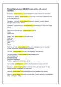 Florida Fire instructor  2026&sol;2027 exam verified with correct &NewLine;solutions 