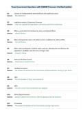 Texas Government Questions with CORRECT Answers &lpar;Verified Update&rpar;
