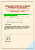 NSAR SALESPERSON LICENSING EXAM &ndash; ACTUAL TEST BANK &vert; NOVA &NewLine;SCOTIA ASSOCIATION OF REALTORS&reg; &lpar;NSAR&rpar; &sol; NOVA SCOTIA REAL &NewLine;ESTATE COMMISSION &lpar;NSREC&rpar; NEWEST 2026&sol;2027  &NewLine;ACTUAL EXAM COMPLETE QUESTIONS AND CORRECT DETAILED &NewLine;ANSWERS &lpar;VERIFIED ANSWERS&rpar; WITH RAT