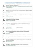 Texas Government Questions with CORRECT Answers &lpar;Verified Update&rpar;