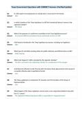 Texas Government Questions with CORRECT Answers &lpar;Verified Update&rpar;