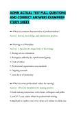 AONN ACTUAL TEST FULL QUESTIONS AND CORRECT ANSWERS EXAMPREP STUDY SHEET&period;pdf&NewLine;&NewLine;