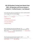 ASA 104 Bareboat Cruising Exam Newest Exam 2026 &vert; All Questions and Correct Answers &vert; Graded A&plus; &vert; Verified Answers &vert; Just Released