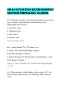 ASE A6 ACTUAL EXAM SOLVED QUESTIONS COMPLETE PREPARATION RESOURCE
